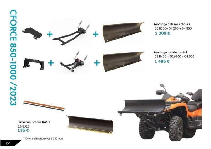 Fournitures pour quad La Réunion