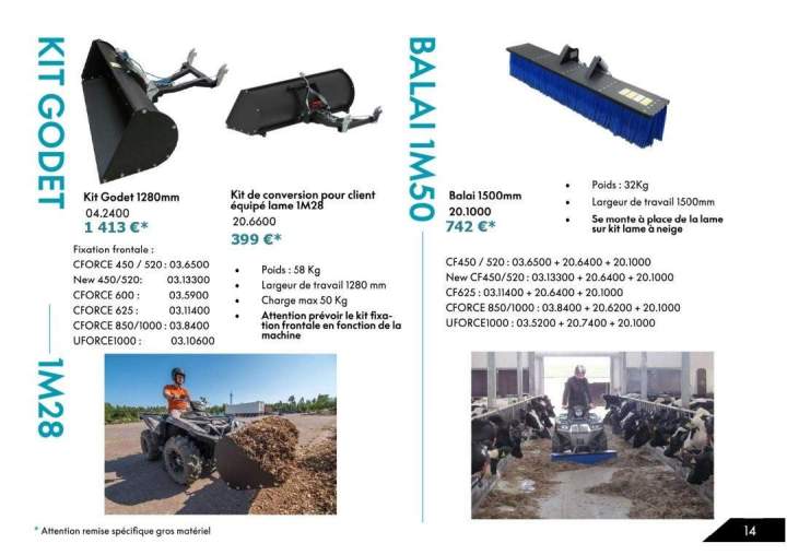 Vente de matériel pour quad La Réunion