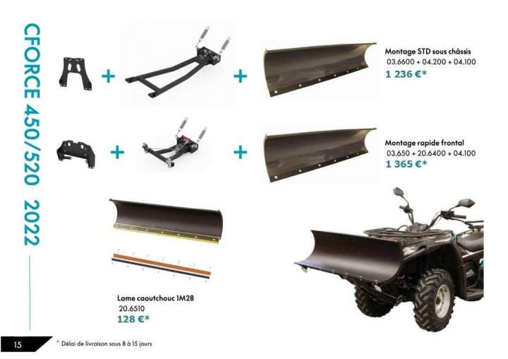 Matériel agricole pour quad La Réunion