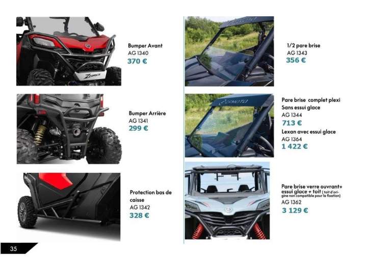 Équipements pour quad La Réunion