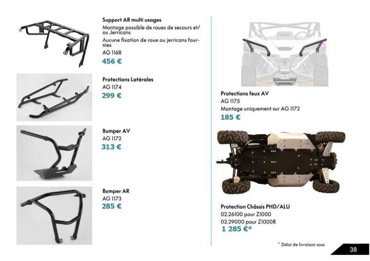 Fournitures pour quad La Réunion