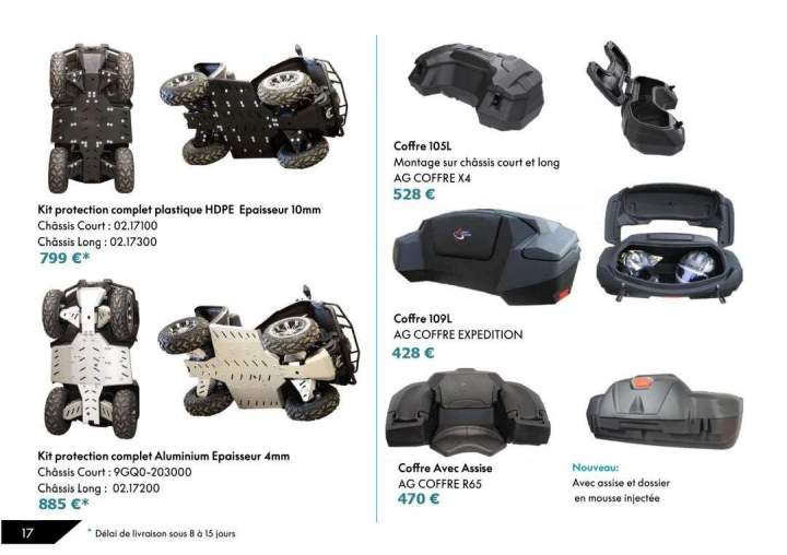 Pièces détachées pour quad La Réunion