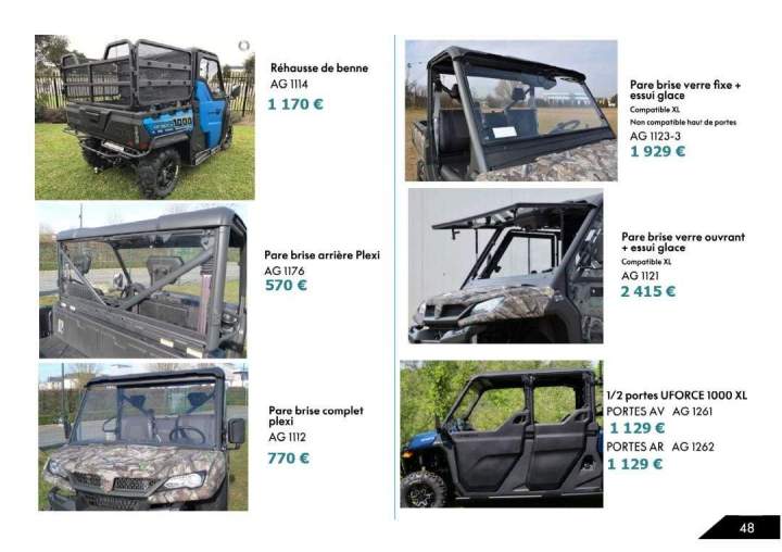 Pare brise quad La Réunion