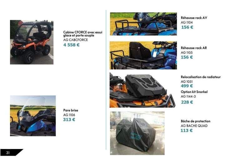 Équipements pour quad La Réunion